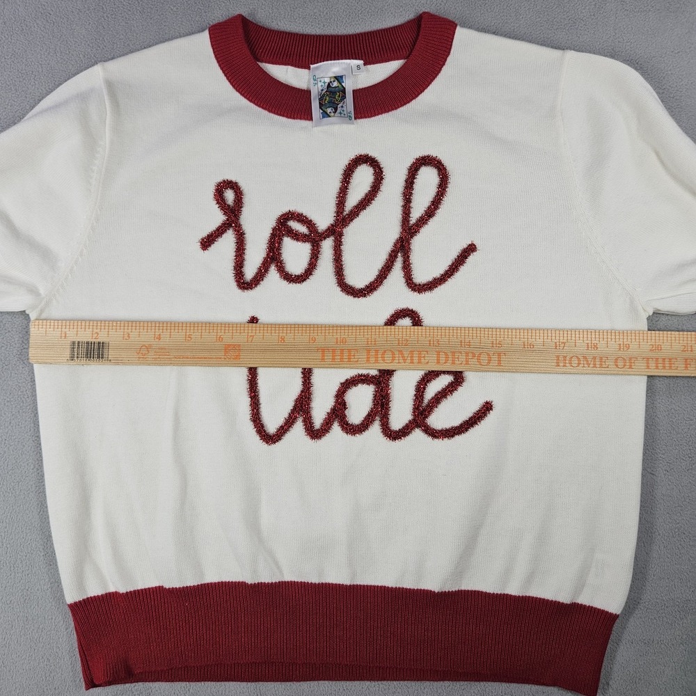 Queen of Sparkles Sweater Womens Small University of Alabama Roll Tide Game Day - Picture 7 of 10